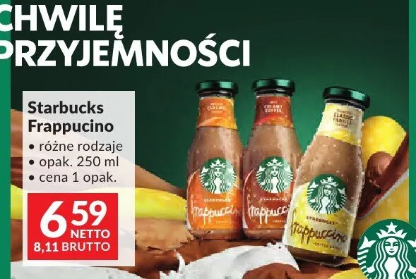 Napój kawowy Starbucks Frappucino różne rodzaje promocja w Makro