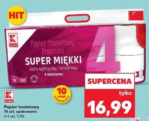 Papier toaletowy 10 szt. promocja w Kaufland