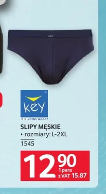 Slipy męskie Key promocja w Selgros