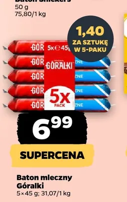 Baton mleczny Góralki 5-pak promocja w Netto