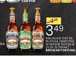 Piwo Miłosław Niefiltrowane promocja w Wafelek