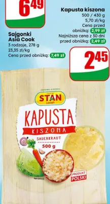 Sajgonki Asia Cook z warzywami promocja w Dino