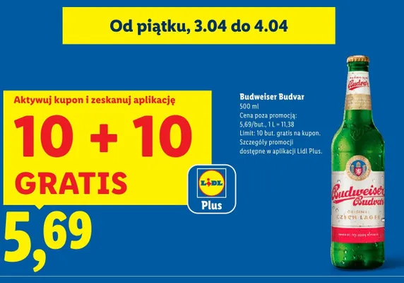 Piwo Budvar promocja w Lidl