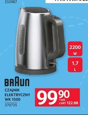 Czajnik elektryczny Braun WK 1500 promocja w Selgros
