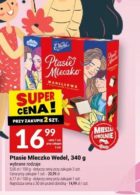 Ptasie Mleczko Wedel promocja w Twój Market