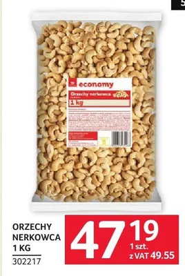 Orzechy nerkowca 1 kg promocja w Selgros