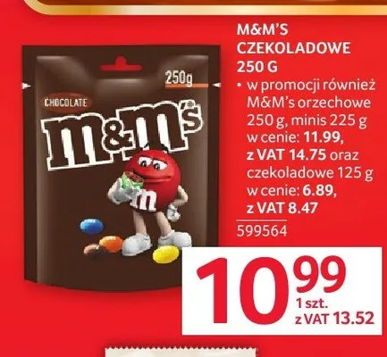Draże M&M's minis promocja w Selgros