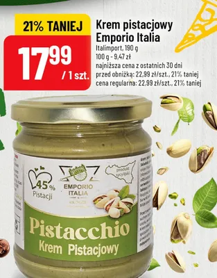 Krem pistacjowy promocja w POLOmarket