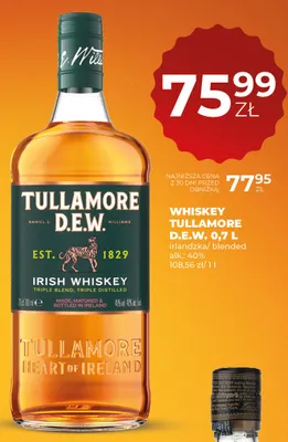 Whiskey Tullamore D.E.W. promocja w Duży Ben