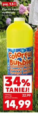 Płyn do baniek mydlanych Colorful Bubbles promocja w Kaufland