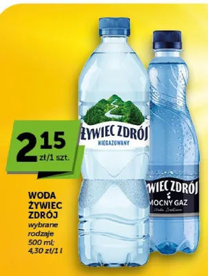 Woda niegazowana Żywiec Zdrój promocja w ABC