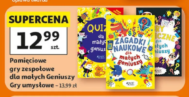 Gry umysłowe dla małych Geniuszy promocja w Auchan