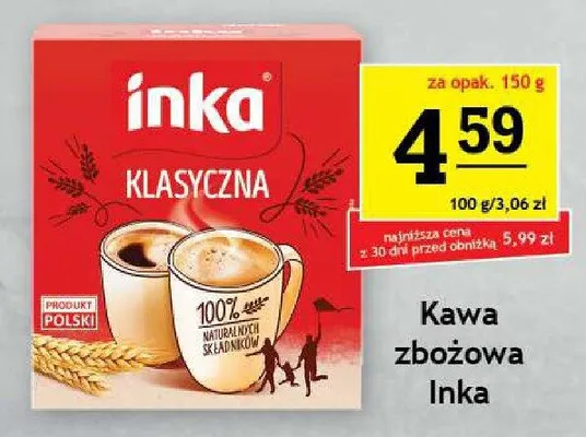 Kawa zbożowa Inka Klasyczna promocja w Gram Market