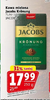Kawa mielona Jacobs Krönung promocja w Prim Market