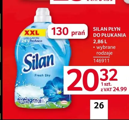 Płyn do płukania Silan promocja w Selgros