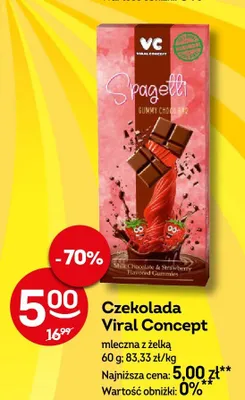 Czekolada Viral Concept mleczna z żelką promocja w Żabka