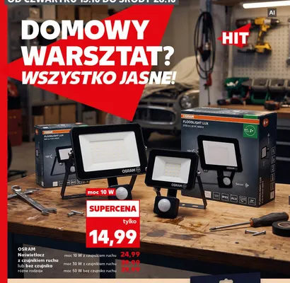 Naświetlacz 30W z czujnikiem ruchu Osram promocja w Kaufland