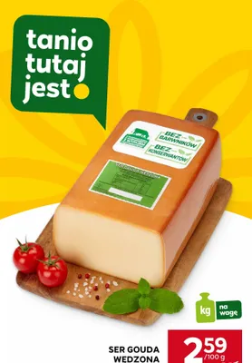 Ser Gouda wędzona promocja w Stokrotka