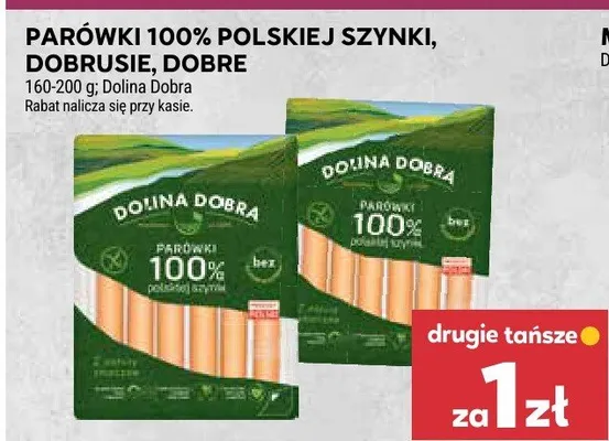 Parówki 100% polskiej szynki Dobrusie, Dobre promocja w Stokrotka