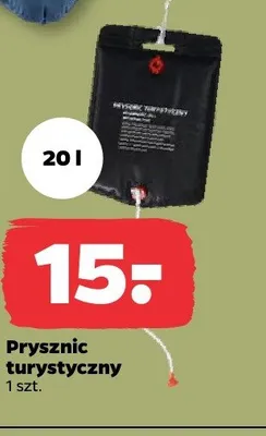 Prysznic turystyczny 20l promocja w Netto
