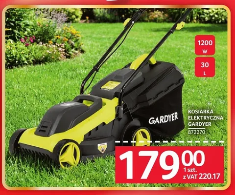 Kosiarka elektryczna Gardyer 1200W 30l promocja w Selgros
