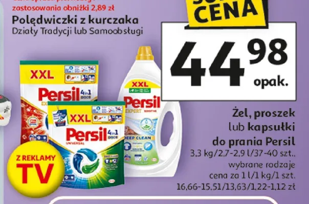Żel, proszek lub kapsułki do prania Persil promocja w Auchan
