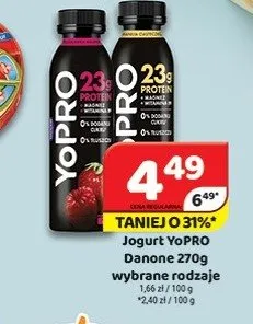Jogurt YoPRO Danone promocja w Delfin