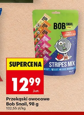 Przekąski owocowe Bob Snail promocja w Biedronka