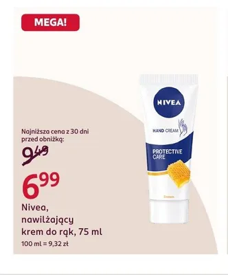 Nawilżający krem do rąk Nivea promocja w Rossmann