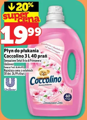 Płyn do płukania Sensazioni Seta Aria di Primavera Unilever promocja w TOPAZ
