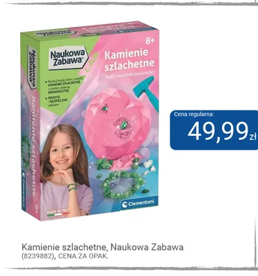 Kamienie szlachetne Naukowa Zabawa Clementoni promocja w Smyk
