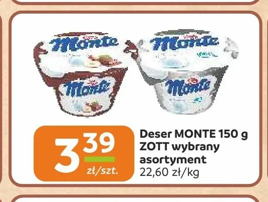 Deser Monte Zott promocja w Społem Częstochowa