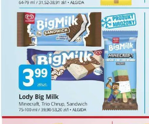 Lody Big Milk Sandwich promocja w Marketvita