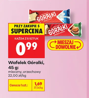Wafelek Góralki mleczny promocja w Biedronka