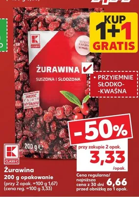 Żurawina K-Classic promocja w Kaufland