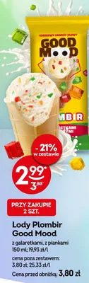 Lody Plombir Good Mood z galaretkami i piankami promocja w Żabka