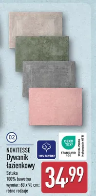 Dywanik łazienkowy Novitesse promocja w Aldi