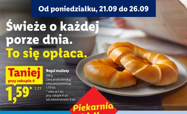 Rogal maślany promocja w Lidl
