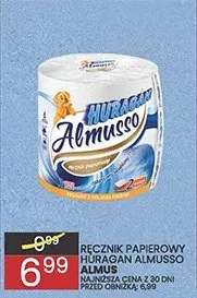 Ręcznik papierowy Huragan Almusso promocja w Wafelek