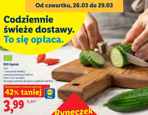 Ogórek promocja w Lidl