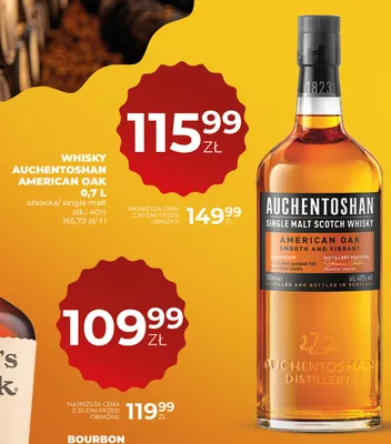 Whisky Auchentoshan American Oak promocja w Duży Ben