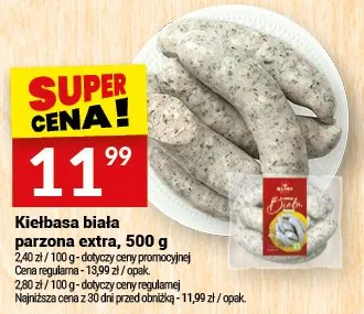 Kiełbasa biała parzona extra promocja w Twój Market