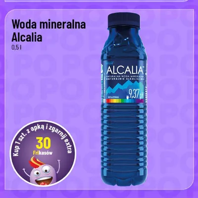 Woda mineralna Alcalia promocja w POLOmarket
