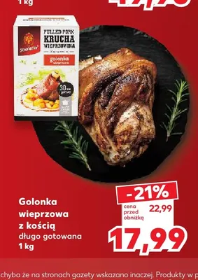 Golonka wieprzowa z kością długo gotowana Sokołów promocja w Kaufland