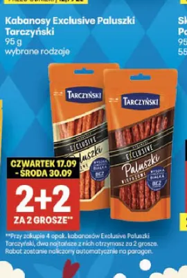Kabanosy Exclusive Paluszki Tarczyński promocja w Delikatesy Centrum