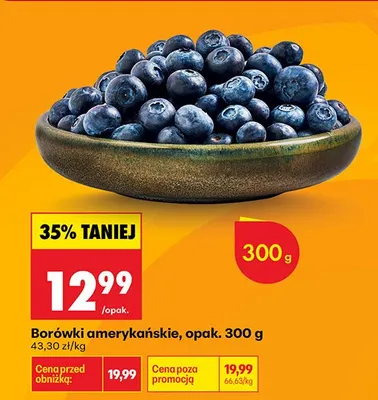 Borówki amerykańskie promocja w Biedronka