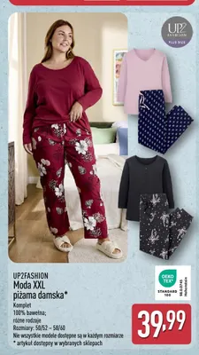 UP2FASHION Moda XXL piżama damska promocja w Aldi