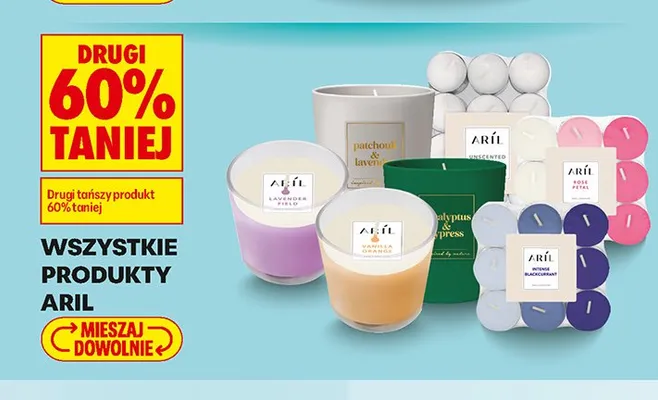 Świeca zapachowa Aril Vanilla & Orange promocja w Biedronka
