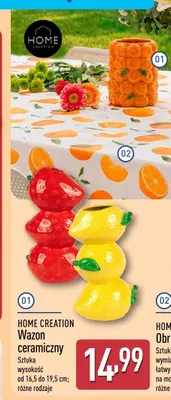 Wazon ceramiczny Home Creation ananas promocja w Aldi
