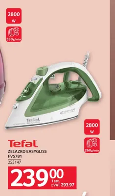 Żelazko Easygliss FV5781 Tefal promocja w Selgros